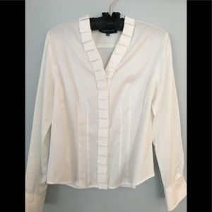 Jones New York Petite White Blouse
